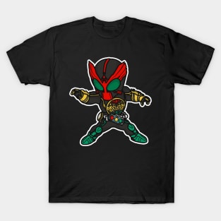 Kamen Rider OOO (TaToBa Combo) Chibi Style Kawaii T-Shirt